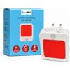 Puremind Luce notturna rossa automatica con sensore di movimento, 0% luce blu, luce LED con spina per dormire meglio, per bambini, per corridoio, bagno, camera da letto e cameretta dei bambini