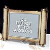 Generico Targa in plexiglass a forma di pergamena. Con scatola regalo.Placca personalizzabile a colori in alluminio colore argento o oro