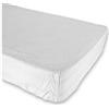 Casatessile CASA TESSILE - Susanna Coprimaterasso in Spugna Puro Cotone 100% | Protezione Lavabile in Lavatrice | Elastici ai 4 Lati | Bianco Matrimoniale 180x200 cm