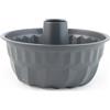 H&H Stampo Bavarese Deli Chef 22x11,5 cm in Alluminio con Rivestimento Antiaderente - Colore Grigio - Stampo per Bavarese e Dessert - Lavabile in Lavastoviglie - Ideale anche per Uso Professionale