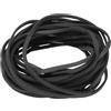 PATIKIL Cordino Cuoio in Pelle 3 mm x 5.5 Iarde Striscia Piatto Nero | Larga 1 Treccia Cordoncino, per Collane Intrecciata Lacci Scarpe Bracciale Cordino DIY Artigianato