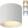 HCFEI Faretto da incasso bianco, IP44 e senza sfarfallio, Ø 85 x 70 mm, con LED GX53 da 5 W GX53, 230 V, 3000 K/4000 K/6500 K, faretto da soffitto, faretto da incasso (bianco, set da 1)