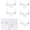 ENQIMAOYI 5 strisce LED a 6 pin a forma di T, senza saldatura, RGBWW 12 mm, splitter ad angolo retto, spina angolare per strisce LED SMD 5050 RGBCCT