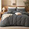 Grace Set copripiumino super king size, in microfibra di alta qualità, reversibile, per letto super king size (260 x 220 cm), 3 pezzi, ultra morbido, ipoallergenico, set di biancheria da letto super