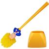 Constprog Donald Trump - Scopino per WC con supporto, scopino per la pulizia del bagno, regalo divertente (B)