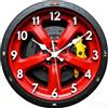 rockible Orologio da Parete Ruota Auto Disco Freno Quadrante Silenzioso Movimento Mdf 4mm Decorazione Creativa Leggera Facile da Appendere Adatto per Garage Sala Hobby, HS001-D-20