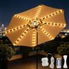 HUIKUANGEU Catena luminosa per ombrellone,104 LED Illuminazione per ombrellone | Luci per Ombrellone da Esterno,con telecomando,8 modalità,IP67 impermeabili,per Esterno,Giardino,Ombrelloni,Campeggio