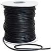 Pamtns Cordino per Collane 2mm Filo di Cotone Cerato Filo Rotondo in Poliestere Cerato Filo di Poliestere Fai da Te Cerato Nero Filo per Braccialetti Cordoncino per Collane