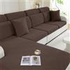 Ystyle Copriseduta Divano Elasticizzato, Copricuscini Divano Universale Lavabile, Soft Copridivano Cuscini Separati Antiscivolo (1 Posto, Cammello)