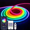 LRGBST Striscia LED al neon RGBIC da 5 V, 3 m, con app Bluetooth e telecomando, per illuminazione decorativa al neon