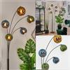 hofstein Koyoto Lampada a sfera, Lampada da terra Blu, Oro, Verde, 5-Luci