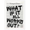 ZGDYi Poster retrò con su tela What if it all works out in bianco e nero, stampa minimalista per casa con citazione positiva, quadri e quadretti da parete decorazione moderne, senza cornice 20.3 x 30.5 cm