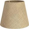 ledscom.de Paralume, lino, juta, canapa, tessuto, tessuto naturale-beige, 200mm Ø