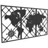 Kajaro Mappa del Mondo Quadro da Parete Legno 3 pezzi, 1780x980 mm | Gratis: secondo quadro più piccolo incluso. Decorazione murale in legno, montaggio senza forare.
