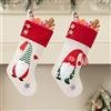 MorLuks 2 grandi stivali di Babbo Natale, calzini natalizi con gnomo in peluche, calze natalizie come decorazione natalizia, calze di Natale personalizzate, calze di Babbo Natale da riempire, 45 x 25 cm