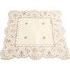 Yuanpgky Tovaglia in pizzo bianco, tovaglia quadrata centrino ricamato floreale piccola tovaglia decorazione casa cucina, ristorante decorazione matrimonio