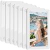 AIOUHMYM 8 Pz Cornici Magnetiche, Cornice Magnetica per Fotos, Cornice per Foto in Acrilico Trasparente, Cornici Magnetiche per foto bifacciale da tavolo indipendente per uffici domestici (9 x 6 cm)