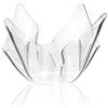 Iplex Design iPLEX - Vaso Linea Drappeggi in plexiglass Trasparente Drappeggiato a Mano 13x18x18 cm Made in Italy - Arredamento casa Ufficio