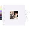 Vienrose Album Fotografico fai da te 20,5 x 20,5 cm, 20 Fogli 40 Pagine | Spirale Scrapbooking Album Bianco Personalizzabile Regali Nozze Natale San Valentino Regalo di Anniversario Compleanno