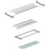 AERREGI KIT SCOLAPIATTI IN ACCIAIO INOX DI ALTA QUALITA' 76cm PER PENSILI DA 80cm | SCOLAPIATTI COMPLETO DI TELAIO E VASCHETTA RACCOGLIGOCCE IN PVC | DESIGN COMPATTO ED ELEGANTE | MADE IN ITALY |