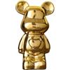 ImyHok Statuette Decorative Casa Statua Orso in Ceramica Soprammobili Moderni Design Camera da Letto Salotto Centrotavola Ornamenti Altezza 18cm (Gold)