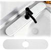 ZHITENG Tappetino Lavello Cucina, 45 x 10 CM Diatomite Tappetino, Bianco | Rubinetto Paraspruzzi Lavello Cucina, Tappeto Lavandino Antiscivolo Per Bottiglie Taglieri Spazzole Piatti Tazze