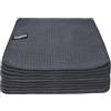 KinHwa Torchons Gris Torchon gaufré Torchon Microfibre Lavable Torchons pour la Cuisine Torchons épais Non Pelucheux 20 cm x 20 cm 6 pièces
