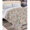 Pierre Tappeti Trapunta invernale Diadema #18 letto singolo 1 piazza disegno floreale moderno bouquet rose in microfibra poliestere 100% Made in Italy