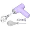 Tyenaza Montalatte Portatile, Sbattitore Elettrico per Uova, Sbattitore Manuale Senza Fili, Frusta per Uova Portatile per Condimenti per Insalata E Crema(Viola)