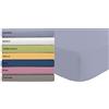 Tata Home Lenzuolo sotto con Angoli ed Elastici 100% Cotone Misura Piazza e Mezza cm 140x200 Altezza Materasso cm 24 Colore Azzurro