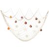 Fangoo rete da pesca decorativa appesa a parete conchiglia naturale Rete da pesca decorativa in stile mediterraneo Matrimonio, fotografia,decorazione murale 100cm × 200cm