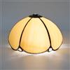 ITOSUI Paralume di Ricambio Tiffany, Piccolo Paralume in Vetro colorato da 8 Pollici per plafoniera, Colore Zucca Calda, Stile Vintage Art Déco per lampade da Tavolo e a Sospensione.