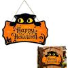 Rakiuty Decorazioni per Feste di Halloween per Giardino,Decorazione Halloween Cartelli da Appendere,Decorazione Murale Divertente con Gatto,Cartello Halloween Casa Parete Esterni,1PC
