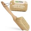ToolSpace Spazzola in Legno per Sabbia - Scopino 32 cm per Carbone Camino e Brace - con Manico Lungo per Barbecue Polverelegno Cenere Giardinaggio e Pulizia Spazzatura - Scopa Piccola per Auto