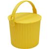 Sceltevie Hachiman Omnioutil - Secchio con coperchio, 4 l, in polipropilene, polietilene, colore: Giallo senape