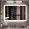 Clevich Specchio Bagno con Luce LED 80x60 cm Rettangolare Bordo Satinato | Specchio da Parete, 3 Temperature Colore, Dimmerabile, Antiappannamento, Tasto Touch, Montaggio Orizzontale/Verticale