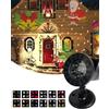 TEDD Natale Proiettore Luci Babbo Natale Effetto Rotante Impermeabile LED Lampada per Esterno Natale Festa Giardino Interno Casa