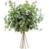 NUTKIT 6Pezzi Fiori Finti da Esterno, Eucalipto Artificial, 60cm Lunghi | Resistenti ai Raggi UV, Piante Finte Artificiali, in Plastica, per DIY Mazzo di Fiori, Bouquet da Sposa, Balcone, Matrimoni