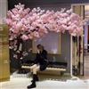 Generic Albero Artificiale Fiori Ciliegio, Finto Fiore Sakura con LED Lampada,Albero Finto da Interno,Fatto A Mano Ciliegio Alberi per Casa Ufficio Interno Esterni Decorativo,04,100×80cm