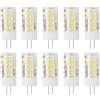 ZFQ G4 LED Lampadina, 5W LED Lampadine equivalente alogeno 50W, Bianco Freddo 6000K, 500LM, AC/DC 12V, Non dimmerabile, Lampadina piccola a risparmio energetico, 10 pezzi