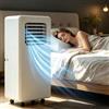 HOUXINZ Climatizzatore Autonomo Portatile Potente Pompa di Calore 12000 BTU Raffresca e Riscalda, Condizionatore Senza unità Esterna Silenzioso con Telecomando a Rotell, 18000btu