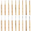ShiLiuYiDaLe 18 Pz Set Uncinetti Ergonomici Professionali, Set Uncinetto con Manico in Legno, Uncinetto Set per principianti e appassionati(2,0-6,0 mm)