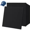 OLYCRAFT 20 pz 3mm di Schiuma Da Ricamo Nera 25x25cm Fogli di Schiuma EVA per Ricamo Artigianale Foglio di Schiuma Quadrato Schiuma Cosplay Schiuma per Cucito A Mano Macchina Da Ricamo Cosplay