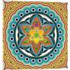 Posterlounge Merkavah, Fiore della vita, Geometria sacra, Chakra Stampa su vetro acrilic | 20 x 20 cm di Lava Lova Quadri Decorazione per pareti