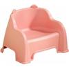 Wswqop Sgabello per Bambini Sgabellino Sedia Poggiapiedi con Schienale Sagomato Antiscivolo Peso Ridotto per Trasporto Adatto a Bagno Cameretta Primi Apprendimenti Gioco Creativo, Rosa