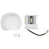 Fdit 12 W Light Wall Light LED per Esterno IP65 Regolabile Verso L'alto Lampada a Parete in Alluminio per Giardino Corridoio del Corridoio Portico 85-265V 85-265V (guscio bianco