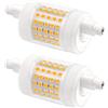 Akynite R7S LED 78mm 15W Dimmerabile Luce Calda 3000K, 1500LM, Equivalente a Alogena J78 120W 100W, AC 220-240V, Luce a 360 Gradi, Lampadine LED 78 mm Calda, Set di 2