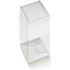 Generico 10 Scatoline Portaconfetti, Scatole Trasparenti per Bomboniere Matrimonio, Laurea, Nascita Bimba Bimbo, Battesimo, Comunione, Cresima in Varie Misure Disponibili, Scatoline Bomboniere (8x8x18 cm)