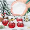 AUXHCYL 200g Neve Finta per Decorazioni, Fiocchi di Neve Decorativi in Eva | Neve Artificiale Bianca Scintillante per Albero di Natale, Villaggio Natalizio, Presepe, Palline e Fai da Te
