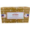GiftLocalUK Satya - Bastoncini di incenso alla mirra, in resina sacra, per protezione spirituale e messa a terra, 240 bastoncini (12 x 20)